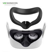 Coussin facial VR Coussin en silicone anti-transpiration Masque et coussin facial pour casque Quest 2 VR
