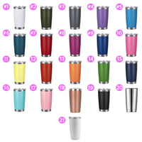 Venta al por Mayor de Tazas de Viaje Aisladas de Acero Inoxidable de 20oz y 30oz, Color Mate Sólido Premium, Libres de BPA, para Uso Diario en la Oficina