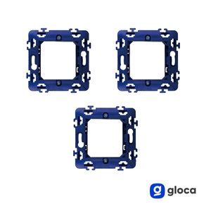 Marco de montaje para interruptor de pared Gloca, paquete de 3, plástico, fácil instalación, para la serie Living - Product Image 3