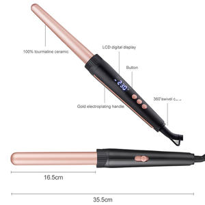 Fer à boucler 5 en 1 - Kit professionnel de fer à boucler rotatif à 3 barils et de fer à onduler pour coiffure - Product Image 3