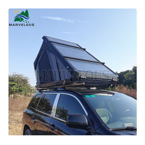 Tente de toit pour camping, ouverture latérale, 4x4 tout-terrain, pour 2-3 personnes, coque rigide triangulaire, tente de toit pour voiture - Product Image 5