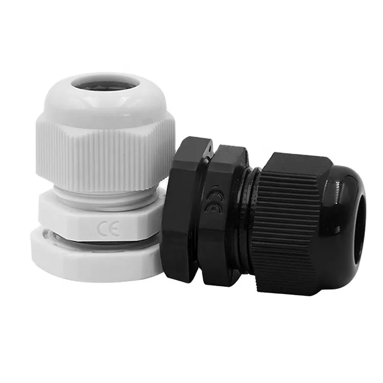 CAMPIONE GRATUITO FABBRICA di plastica impermeabile cable gland con dado di bloccaggio