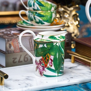 Luxury 15pcs Fine Bone China Coffee Sets Tropical Rainforest Series Porcelain Coffee <b>Tea</b> Set With Gift <b>Box</b> - Product Image 5