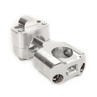 Racepro Penjepit Stang Motor, 7/8 Inci 1 1/8 "22Mm 28Mm CNC Aluminium Stang Sepeda Motor, Adapter Dudukan Stang Riser