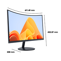 KOORUI-Moniteur incurvé LCD de 27 pouces, FHD 2K 1080P 75Hz, écran PC Gamer avec inclinaison réglable 1500R pour ordinateur de bureau