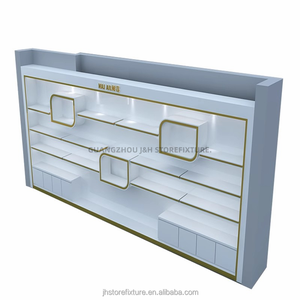 Armario de zapatos organizado de alta gama, mueble de Diseño montado en la pared, armario de mano con luz LED para <span class=keywords><strong>tienda</strong></span> de mujer - Product Image 5