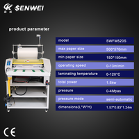 Machine à plastifier automatique de coupe de chauffage d'huile hydraulique de SENWEI A2 A3 A4 plastifieuse