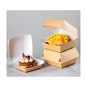 Wholesale Customizable Disposable Corrugated Eco-Friendly Hamburger Takeaway Box Greaseproof Recyclable Fast Food Embossing - Product Image 3