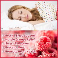 Gummies de glycinate de magnésium pour favoriser le sommeil, la relaxation et calmer l'humeur, compléments alimentaires avec vitamines D et B6