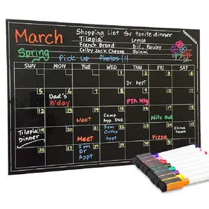 Weekly Yearly Planner Calendar
 Fridge Laminated Magnetic Whiteboard Magnetic Blackboard