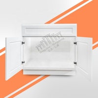 Livraison rapide à votre porte Armoires de base pour évier de cuisine de style shaker américain à vendre 33 "W X 34.5" H X 24 "D Armoire pour évier en bois