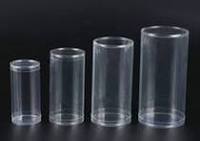 Boîte de rangement ronde en plastique PVC jetable |   Conteneur cylindrique transparent avec couvercle pour bonbons, en-cas et cadeaux de fête |   Prix de gros