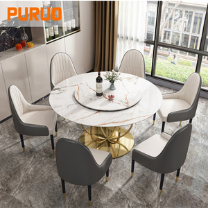 Tavolo da Pranzo Moderno 900x1800mm con Piano in Pietra Effetto Marmo Bianco PRC e Gambe Incrociate in Metallo Dorato con Supporto a Cavalletto Dorato - Product Image 6
