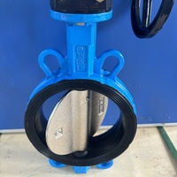 Vanne papillon manuelle à pince de Turbine D371X avec vanne de commande Vortex Rod pour pipeline