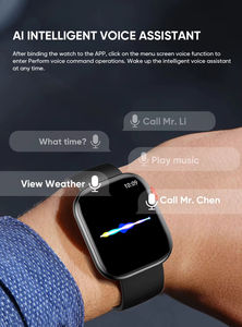 สมาร์ทวอทช์พร้อมหน้าจอสีขนาด 2.01 นิ้ว ผู้ช่วยเสียง AI การตรวจสอบสุขภาพ การโทรผ่านบลูทูธ โหมดกีฬามากกว่า 100 โหมด การใช้งานกลางแจ้ง - Product Image 2