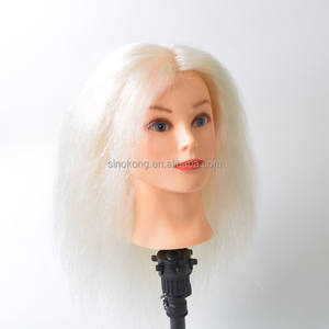 Tête de mannequin d'entraînement 100 % Yaki blanche <span class=keywords><strong>pour</strong></span> <span class=keywords><strong>coiffeur</strong></span>, vente en gros - Product Image 5
