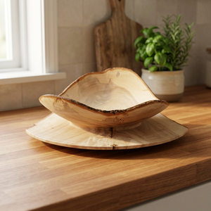 American Wholesale Supplier's Custom Printed Vintage Acacia Wood Eco-Friendly Serving <b>Bowl</b> Hand-Polished BS-0005 0.3kg Home - Product Image 1