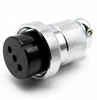 Connecteur de communication étanche GX30 2 broches XLR Aviation Plug Radio 30mm pour panneau DF30-2