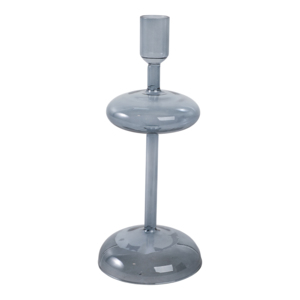 Portacandele Moderno in Vetro, Design a Disco Sferico, Candelabro per Candele Affusolate, Decorazione da Tavolo - Product Image 1