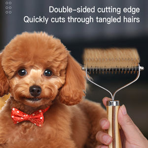 프로 언더 코트 손질 도구 고양이 detatting 브러쉬 느슨한 모피를위한 개 destedding 빗 - Product Image 5