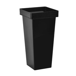 Wholesale <b>Square</b> ABS Plastic <b>Vase</b> Black White Color Multipurpose <b>Vase</b> Home Office Event Centerpieces Decor <b>Vase</b> - Product Image 5