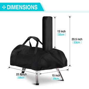 Housse de transport pour four à pizza imperméable, en tissu Oxford résistant aux intempéries, couverture de four à pizza pour <span class=keywords><strong>Ooni</strong></span> Karu <span class=keywords><strong>12</strong></span> - Product Image 2