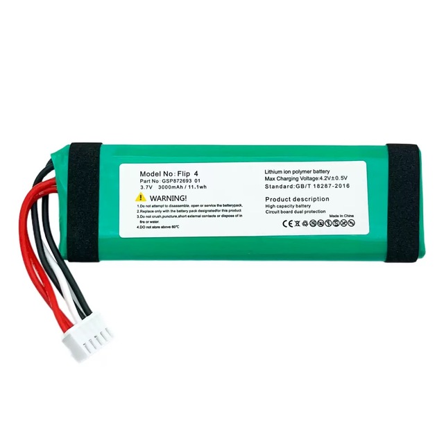 High Capacity Battery for JBL Flip 4 Flip4 Special Edition Replacement for GSP872693 01 Li-Polymer 3.7V Original