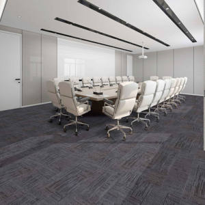 Dalles de moquette de qualité supérieure, durables, de qualité commerciale, antidérapantes, écologiques, avec rembourrage en boucle et support en PVC pour bureau et salon - Product Image 2