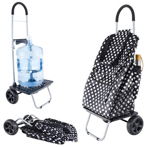 Factory Direct Sales Portable Shopping Bag <b>Foldable</b> Shopping Trolley <b>Cart</b> with Wheels | Lightweight Carrier , and Groceries Use - Product Image 1