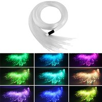 Éclairage Décoration Moteur de lumière LED à fibre optique Kits de fibre optique en plastique Lumière de météore scintillante et filante