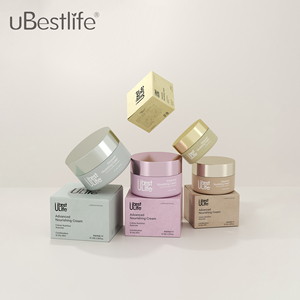Serie CC 30g/50g/80g/100g PP Muestra vacía Frascos de embalaje de plástico con tapas Envases cosméticos de maquillaje para cremas