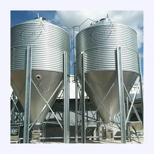 Cheap Price Hot Dip Galvanized Feeding Silo for Poultry Broiler Farm