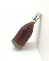 Penjualan Langsung Pabrik Botol Kaca Bening Kosong Kapasitas Dapat Disesuaikan dengan Pilihan Ukiran dan Lapisan Embun Beku untuk Minuman Keras Anggur Vodka Tequila