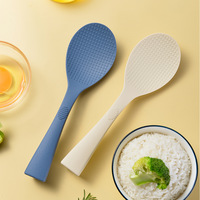 Cuillère à riz en silicone monobloc, résistante à la chaleur, antiadhésive, pour cuiseur à riz, avec support, pour la cuisine domestique