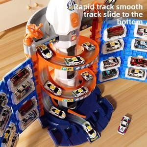 Jouets éducatifs pour enfants Rocket Parking Lot, unisexe, 40 pièces, en plastique, avec ascenseur électrique <span class=keywords><strong>Sonic</strong></span> et toboggan, cadeau d'anniversaire - Product Image 4
