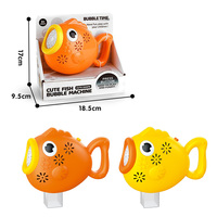 Machine à bulles électrique de poisson dessin animé mignon jouet automatique de fabricant de bulles pour un plaisir sans fin parfait pour les enfants jeu d'été en plein air