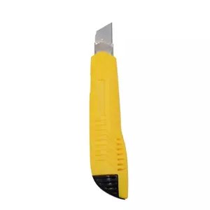 Adesivo faca retrátil com lâmina de 18mm, faca cortadora resistente de borracha tpe