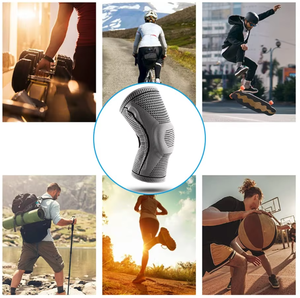 Genouillère de Compression à Maintien Fort avec Coussinet en Gel de Silicone - Product Image 5