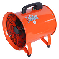 Ventilateur axial portatif à haut débit d'air 220V, sûr et portable, avec moteur en cuivre pur