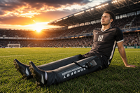 Masseur de jambes à compression d'air séquentielle, bottes de drainage lymphatique pour une récupération rapide de la circulation