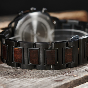 Thương Hiệu Hàng Đầu Quà Tặng Sang Trọng Thể Thao Người Đàn Ông Đồng Hồ Đeo Tay Chronograph Nhật Bản Phong Trào Sinh Thái Thời Trang OEM Thạch Anh Đồng Hồ Gỗ Đồng Hồ - Product Image 4