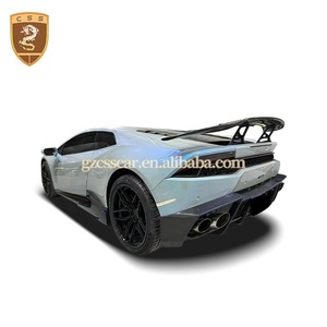 Per Lamborghini Huracan LP610 Kit paraurti anteriore e posteriore in fibra di carbonio con ritagli di scarico nuove condizioni per carrozzeria - Product Image 2