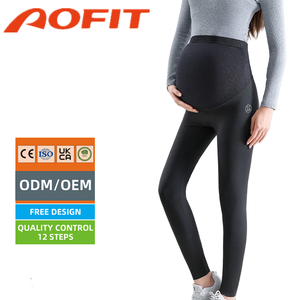 Leggings de maternité à haute élasticité avec soutien abdominal et effet push-up pour la <span class=keywords><strong>grossesse</strong></span>, le quotidien, les activités de plein air et l'entraînement sportif - Product Image 1