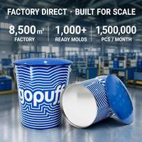 Boîte à Popcorn en Métal Direct Usine, Seau Cylindrique en Fer Blanc avec Couvercle Dôme, Solution de Stockage Alimentaire B2B OEM ODM Direct