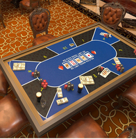 Tapis de jeu en vrac, design personnalisé, tapis de jeu en tissu Jiajibu, caoutchouc naturel antidérapant, imperméable, taille et épaisseur personnalisées pour jeux de cartes
