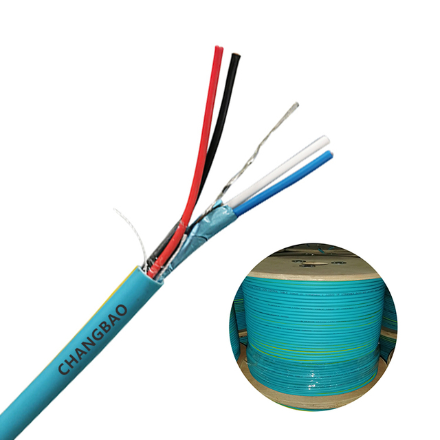 CHANGBAO Communication System Cable Bundle 22AWG 2-Core BC Stranded Shielded Data Cable + 18AWG 2-Core BC Stranded Power Cable