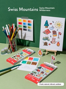 Juego de Lápices de Colores de Fibra Soluble en Agua <span class=keywords><strong>CARAN</strong></span> DACHE Serie KAWAII para Estudiantes Profesionales y Principiantes, Uso con Acuarelas - Product Image 5