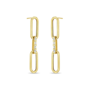 CANNER Pendientes de Plata de Ley S925 de 35 mm, Personalizados, Retro, con Cadena de Clip, Estilo Punk, Grandes - Product Image 1