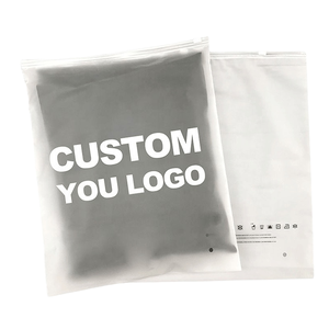 Custom Logo Clear Zipper Shipping Bag Frostedt <strong>Ziplock</strong> PVC Bag With <strong>Ziplock</strong> Handle For Packaging Jewels Made From EVA Plastics - Product Image 4