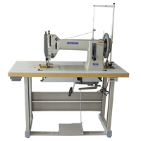 Machine à coudre industrielle avec aiguille simple, fil épais, lit plat, Super locquet